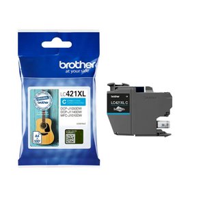 Cartouche d'encre originale Brother LC421XL (LC421XLBK) Cyan
