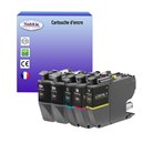 Lot de 4 Cartouches d'encre originale Brother LC421XL (LC421XLBK) Jaune