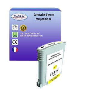 T3AZUR -Cartouche compatible HP n°11 ( C4838AE ) - Yellow 