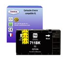 T3AZUR -Cartouche compatible pour HP711 XL(CZ133A) Noire