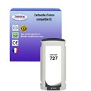 T3AZUR -Cartouche compatible HP n°727 (B3P22A) Noire Mat