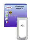 T3AZUR -Cartouche compatible HP n°727 (B3P24A) Gris