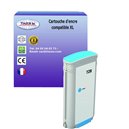 T3AZUR -Cartouche compatible HP 728XL (F9J67A/F9J63A) Cyan