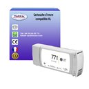 T3AZUR -Cartouche compatible HP 771C (B6Y14A) - Light Gris - 775ml