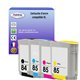 T3AZUR -Lot de 4 Cartouches compatibles pour HP84 + HP85