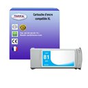 T3AZUR - Cartouche recyclé pour HP n°81XL (C4931A) - Cyan
