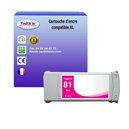 T3AZUR - Cartouche recyclé pour HP n°81XL (C4932A) - Magenta