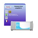 T3AZUR - Cartouche recyclé pour HP n°81XL (C4934A) - Light Cyan