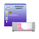T3AZUR - Cartouche recyclé pour HP n°81XL (C4935A) - Light Magenta