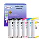 T3AZUR - Lot de 6  Cartouche compatible pour HP n°72