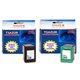 Pack 2 cartouches d'encre N° 338 XL Noir et N° 343 XL Couleur Grande Capacité pour imprimante HP Officejet 7410