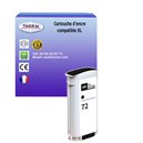 T3AZUR - Cartouche compatible pour HP n°72 (C9403A) - Noire Matt