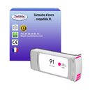 T3AZUR - Cartouche compatible pour  HP 91 (C9471A) - Light Magenta