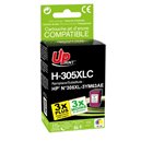 Uprint - Cartouche compatible avec  HP 305XL (3YM63AE) Couleur - 350 pages