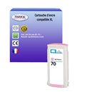 T3AZUR - Cartouche compatible pour HP 70 (C9455A) - Light magenta