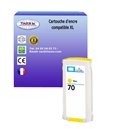 T3AZUR - Cartouche compatible pour HP 70 (C9454A) - Jaune