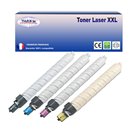 Lot de 4 Cartouches compatibles pour Ricoh Aficio MP-C3002/MP-C3502