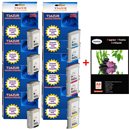 Lot de 10 Cartouches compatibles pour HP 940XL+ Pack de 20 papiers photos A6 230gr