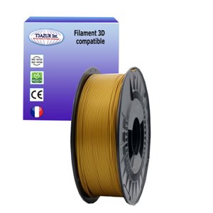 Filament PLA 3D - Diamètre 1.75mm - Bobine 1kg - Couleur Or