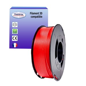 Filament PLA 3D - Diamètre 1.75mm - Bobine 1kg - Couleur Rouge