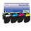 Lot de 4 Toners compatibles Lexmark CS317/ CX317/ CS417/ CX417 (Noir+Couleur)