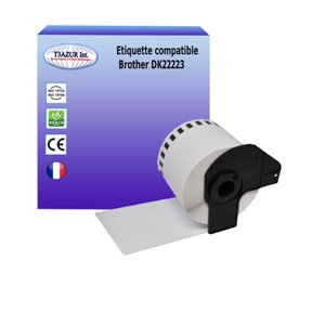 Rouleau de papier continu DK22223 ,Brother compatible,50 mm de large