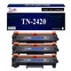 T3AZUR - Lot de 3 Toners compatibles Brother TN2420