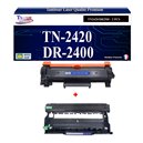 T3AZUR - Toner + Tambour compatible Brother TN2420+DR2400
