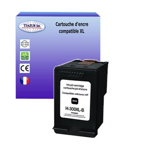 Cartouche compatible avec HP remplace HP 300XL (CC640EE/CC641EE) Noire
