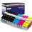 Lot de 15 Cartouches Compatibles pour Canon Pixma MG5750, MG5751, MG5752, MG5753 (3Bk/3PBk/3C/2M/3Y) - T3AZUR