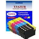 Lot de 10 Cartouches Compatibles pour Epson XP452, XP455 - T3AZUR