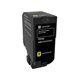 Toner original Lexmark CS720/CS725/CX725 (74C20Y0) Jaune - 3 000 pages