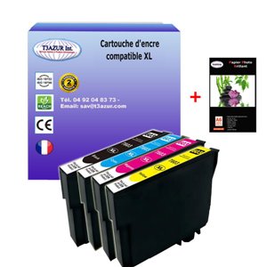 Lot de 4 Cartouches Compatibles pour Epson 603XL