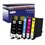 Lot de 5 Cartouches Compatibles pour Epson T3471 / T3472 /  T3473 /  T3474 (34XL) - T3AZUR