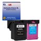 T3AZUR -Lot de 2 Cartouches compatibles pour HP (n°304) XL Bk + Couleur