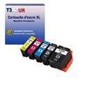 T3AZUR - Lot de 5 Cartouches compatibles EPSON 202XL 
