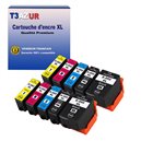 T3AZUR - Lot de 10 Cartouches compatibles EPSON 202XL 