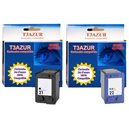 Lot de 2 Cartouches compatibles pour HP (n°21+n°22) XL  