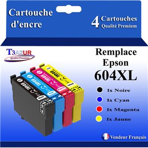 4x Cartouches compatibles avec  Epson 604 XL 