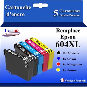5x Cartouches compatibles avec Epson 604 XL