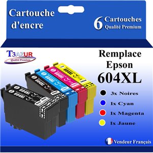 6x Cartouches compatibles avec Epson 604 XL 