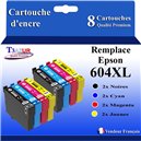 T3AZUR - Cartouche compatible Epson T02W1/T02V1 (502XL)- Noire