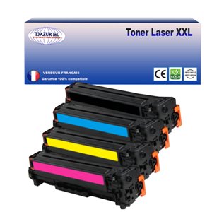 Lot de 4 Toners compatibles avec Canon 045H pour Canon MF-631Cn, MF-633Cdw, MF-635Cx