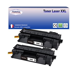 Lot de 2 Toners compatibles avec Canon 719 pour Canon MF-5980DW, MF-6140DN, MF-6180DW Noir - 2 300p