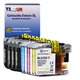 T3AZUR - 10x Cartouche compatible avec Brother DCP-J785DW, MFC-J985DW, LC22U XL 