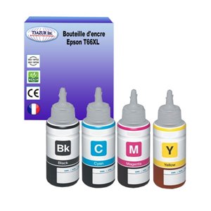 T3AZUR - Lot de 4 Encres compatibles Epson T66XL