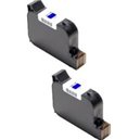 Cartouches remanufacturées Francotyp Postalia PostBase Bleue - Capacité 2 x 10ml - 580052303600 