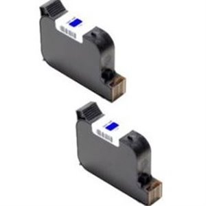 Cartouches remanufacturées Francotyp Postalia PostBase Bleue - Capacité 2 x 10ml - 580052303600 