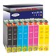 Lot de 8 Cartouches Compatibles pour Epson T2991 / T2992 / T2993 / T2994  (29XL) - T3AZUR