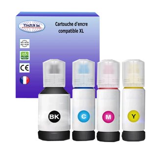 T3AZUR - Lot de 4 Encres compatibles Epson 113